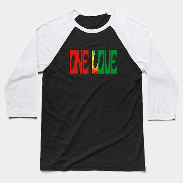 Reggae Love Baseball T-Shirt by almosthome